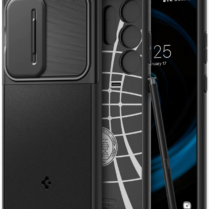Θήκη με Κάλυμμα για την Κάμερα - Samsung Galaxy S24 Ultra - Spigen Optik Armor - Black (ACS07313)
