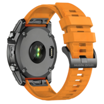 Λουράκι Garmin Watch 26mm Mobile Origin Easy Strap ES2 Quick Fit Σιλικόνης - Orange (MO-ESS-26-ORG)