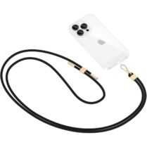 Λουράκι Λαιμού Tech-Protect C2S Rope Crossbody Strap Αποσπώμενο για Θήκες Κινητών / Smartphones - Black / Gold (5906302312061)