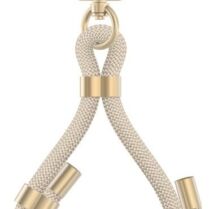 Λουράκι Χειρός Tech-Protect C4S Rope Wrist Strap Αποσπώμενο για Θήκες Κινητών / Smartphones - Beige / Gold (5906302312757)