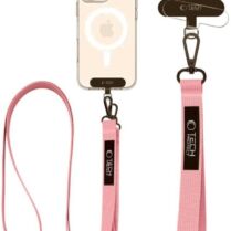 Λουράκι Χειρός & Λαιμού Tech-Protect C6S Rope Crossbody Αποσπώμενο για Θήκες Κινητών / Smartphones - Baby Pink (5906302370986)