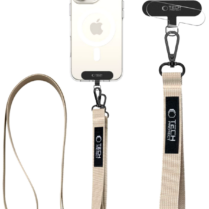 Λουράκι Χειρός & Λαιμού Tech-Protect C6S Rope Crossbody Αποσπώμενο για Θήκες Κινητών / Smartphones - Cosmic Latte (5906302370993)