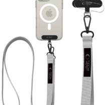 Λουράκι Χειρός & Λαιμού Tech-Protect C6S Rope Crossbody Αποσπώμενο για Θήκες Κινητών / Smartphones - Crayon Grey (5906302362882)