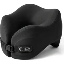 Μαξιλάρι Ταξιδιού Λαιμού / Αυχένα Tech-Protect ComfortRest Εργονομικό με Memory Foam για Αεροπλάνο - Black (5906302353118)