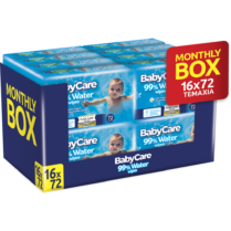 Μωρομάντηλα Babycare Με 99% Νερό Super Value Box 1152τεμ (16*72τεμ)