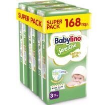Πάνες Babylino Sensitive Cotton Soft Super Pack No3 (4-9Kg) 168τεμ (3*56τεμ) Πάνες Babylino Sensitive Cotton Soft Super Pack No3 (4-9Kg) 168τεμ (3*56τεμ)