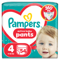 Πάνες Pampers Active Baby Pants Jumbo Pack Νο4 (9-15kg) 54τεμ Πάνες Pampers Active Baby Pants Jumbo Pack Νο4 (9-15kg) 54τεμ