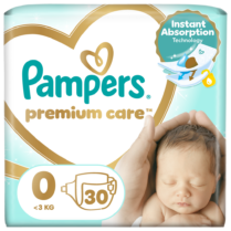 Πάνες Pampers Premium Care Micro 0 (<3Kg) 30τεμ Πάνες Pampers Premium Care Micro 0 (<3Kg) 30τεμ