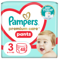 Πάνες Pampers Premium Care Pants Jumbo Pack Νo3 (6-11kg) 48τεμ