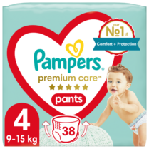 Πάνες Pampers Premium Care Pants Jumbo Pack Νo4 (9-15kg) 38τεμ