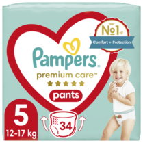 Πάνες Pampers Premium Care Pants Jumbo Pack Νo5 (12-17kg) 34τεμ