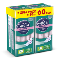 Σερβιέτες EveryDay Hyperdry NORMAL Ultra Plus Center Plus 60τμχ(2*30τεμ)