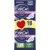 Σερβιέτες EveryDay Hyperdry SUPER Ultra Plus Center Plus Οικονομική Συσκευασία 18τεμ.