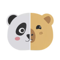 Σετ 2 Fancy Σημειωματάρια Too Cute B2F Miquelrius Cappy & Panda MR8325