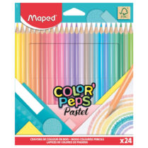 Σετ 24 Χρωματιστών Μολυβιών Maped Color' Peps Pastel 831880
