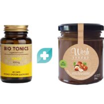 Σετ Bio Tonics Premium Maca 400mg, 40veg.caps & Wish Hazelnut Paste & Cocoa Spread 220g Σετ Bio Tonics Premium Maca 400mg, 40veg.caps & Wish Hazelnut Paste & Cocoa Spread 220g