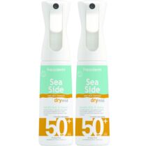 Σετ Frezyderm Sea Side Dry Mist Family Spray Spf50+, 2x300ml,Αντηλιακό Mist Πολύ Υψηλής Προστασίας για Όλη την Οικογένεια