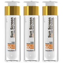 Σετ Frezyderm Sun Screen Color Velvet Face Cream Spf50+, 150ml (3x50ml)