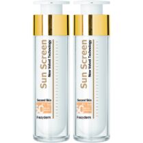 Σετ Frezyderm Sun Screen Velvet Face Cream Spf50+, Διάφανη Αντηλιακή Προσώπου Βελούδινης Υφής, Πολύ Υψηλής Προστασίας 2x50ml