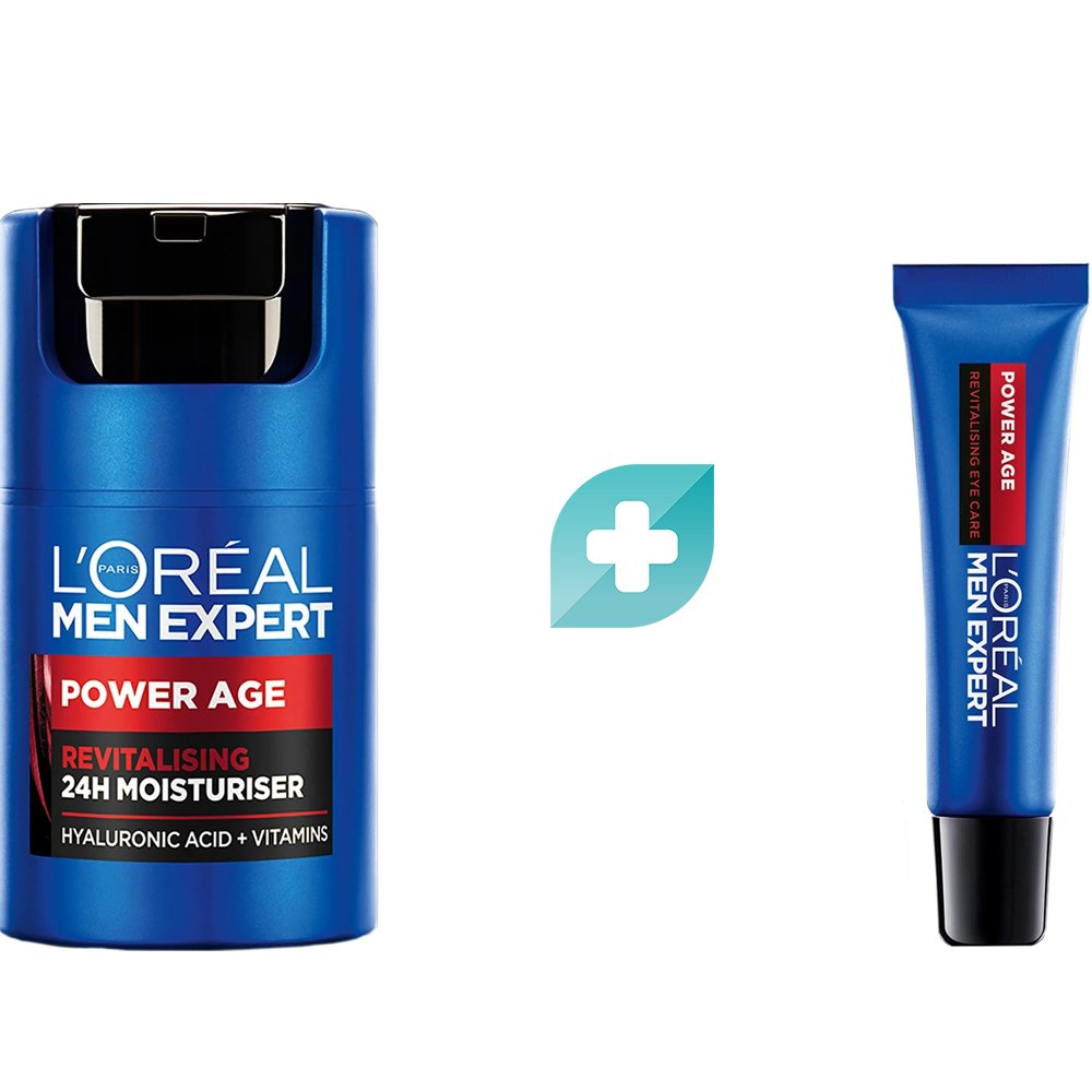 Σετ L'Oreal Paris Men Expert Power Age Revitalising Face Cream 50ml & Eye Cream 15ml Σετ L'Oreal Paris Men Expert Power Age Revitalising Face Cream 50ml & Eye Cream 15ml