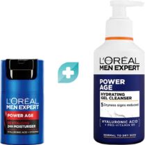Σετ L'Oreal Paris Men Expert Power Age Revitalising Face Cream 50ml & Hydrating Cleanser Gel 260ml