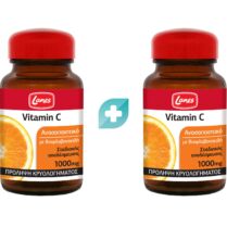 Σετ Lanes Vitamin C 1000mg Συμπλήρωμα Διατροφής με Βιταμίνη C & Βιοφλαβονοειδή για Ενίσχυση του Ανοσοποιητικού & Πρόληψη του Κρυολογήματος 60tabs (2x30tabs)
