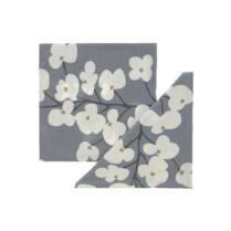 Σετ πετσέτες κουζίνας με floral σχέδιο 42 χ 42 cm Coincasa - 000493009 Πορτοκαλί