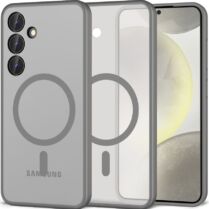 Σκληρή Ημιδιάφανη Θήκη MagSafe - Samsung Galaxy S24 - Tech-Protect MagMat - Matte Titanium (5906302307654)