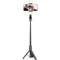 Τρίποδο Tech-Protect L05S Selfie Stick για Κινητά Ασύρματο με Bluetooth / Τηλεχειριστήριο & Φως LED - Black (5906203690381)