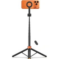 Τρίποδο Tech-Protect L10S Selfie Stick Ασύρματο Bluetooth με MagSafe & Τηλεχειριστήριο - Black / Orange (5906302352807)