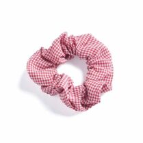 Υφασμάτινο Scrunchie Μαλλιών Καρό Κόκκινο & Άσπρο my own