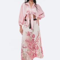 ΦΟΥΣΤΑ ΜΑΚΡΙΑ ΜΕ ΠΙΕΤΕΣ ΚΑΙ ΖΩΝΗ Ροζ Dress Up
