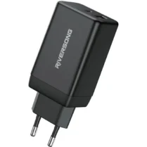 Φορτιστής Riversong PowerKub G65 Pro Γρήγορος Ταξιδιού / Αντάπτορας με 1 x USB-A / 1 x Type-C 65W - Black (AD121)