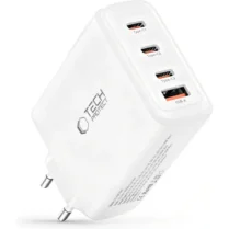 Φορτιστής Tech-Protect NC140W GaN Γρήγορος Ταξιδιού / Αντάπτορας με 1 x USB-A / 3 x Type-C 140W - White (5906302335947)