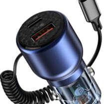 Φορτιστής Αυτοκινήτου Recci Journey RCC-N22 Γρήγορος με 1 x USB-A / 1 x Type-C / Καλώδιο Type-C 110W - Blue (6955482527399)