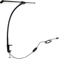 Φωτιστικό Γραφείου LED με USB Relaxdays Clamp-on LED Desk Lamp με Σφιγκτήρα & Ρυθμιζόμενο Φως 61cm - Black (10053442_46)