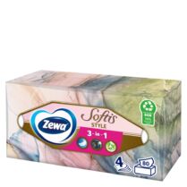 Χαρτομάντηλα επιτραπέζια Zewa Softis Style 4φυλλα 80τμχ