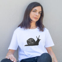 Χοχλιούς - Organic Vegan T-Shirt Unisex - Λευκό - XXL Memorybox